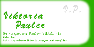 viktoria pauler business card